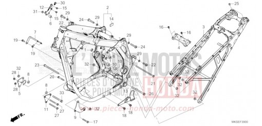 CARROSSERIE DE CHASSIS CRF1100A4M de 2021
